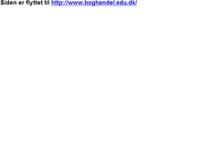 Den Selvejende Institution Studenterboghandelen Ved Syddansk Universitet